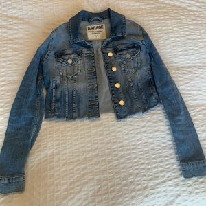Garage cropped jean jacket (size S)